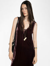 Robe Renzo Velvet Burgundy