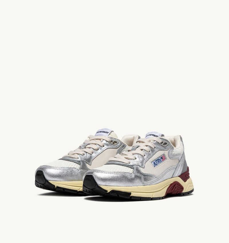 Baskets Hyperway Low Wom Bordeaux/Silver