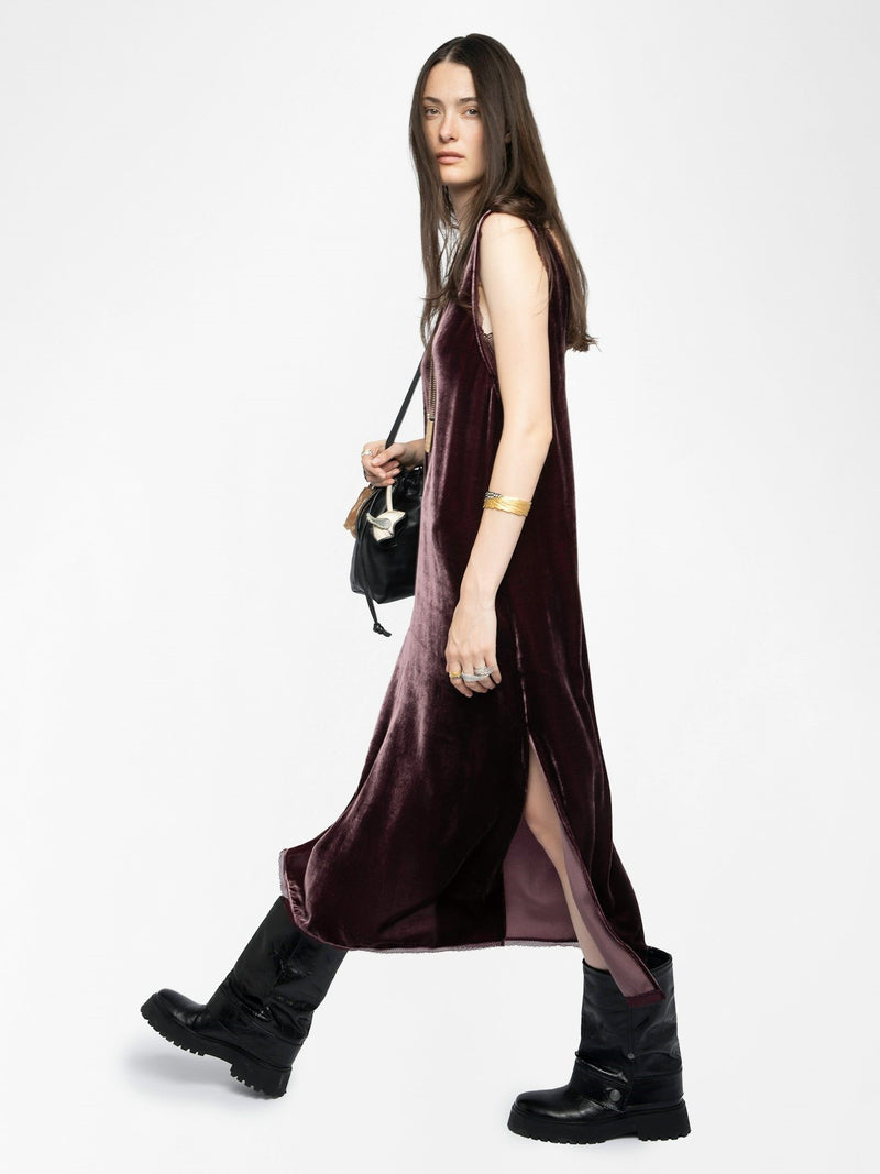 Robe Renzo Velvet Burgundy