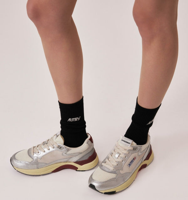 Baskets Hyperway Low Wom Bordeaux/Silver