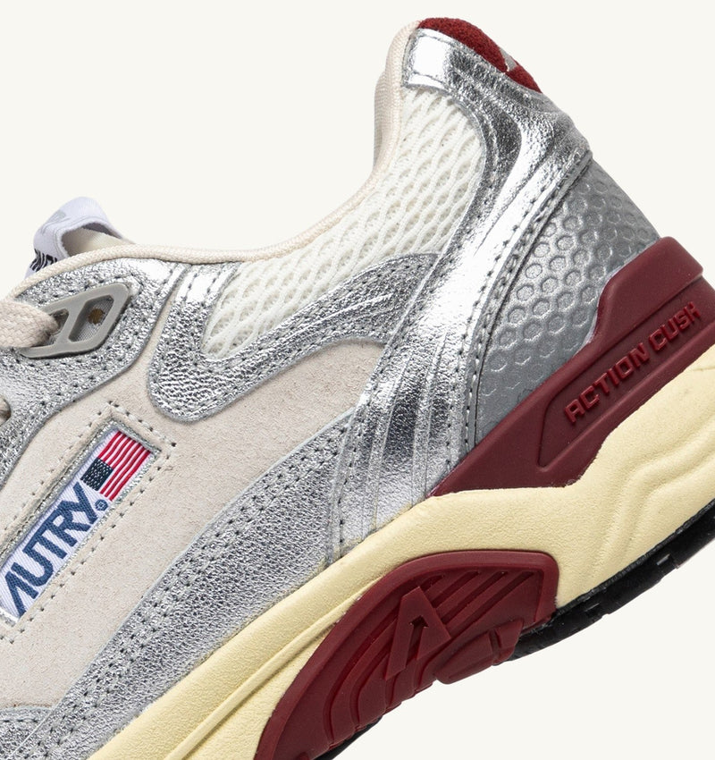 Baskets Hyperway Low Wom Bordeaux/Silver