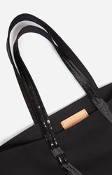 Cabas M Zippe Noir en Toile