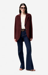 Manteau Marc Lie de Vin/Bor