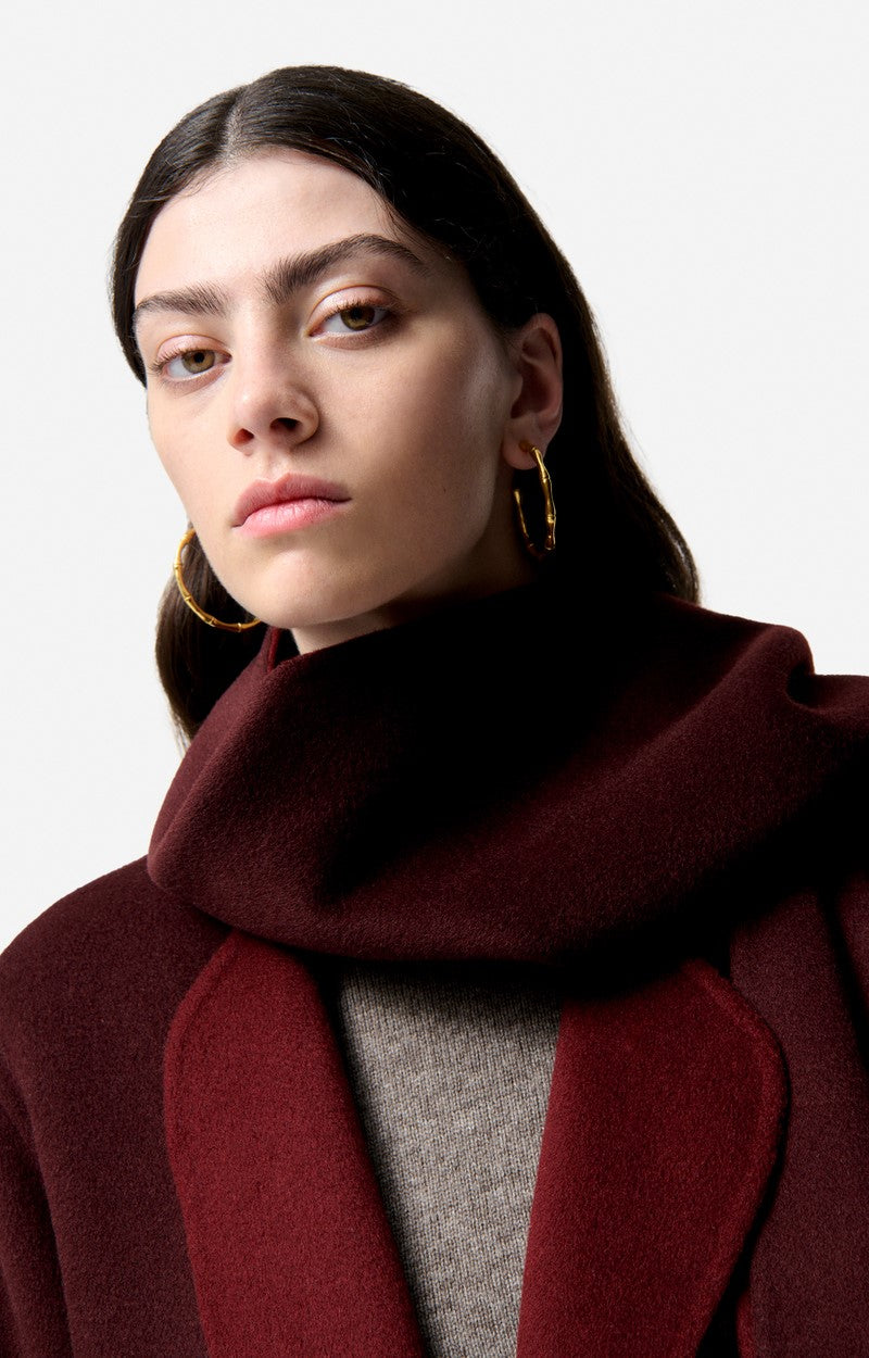 Manteau Valeran Lie de Vin/Bor