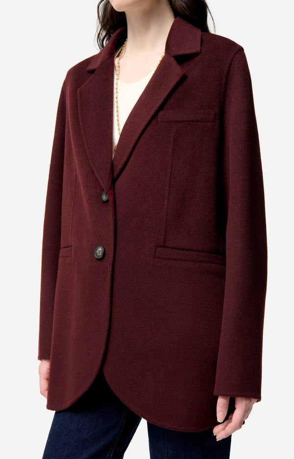 Manteau Marc Lie de Vin/Bor