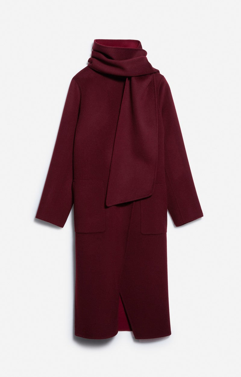 Manteau Valeran Lie de Vin/Bor