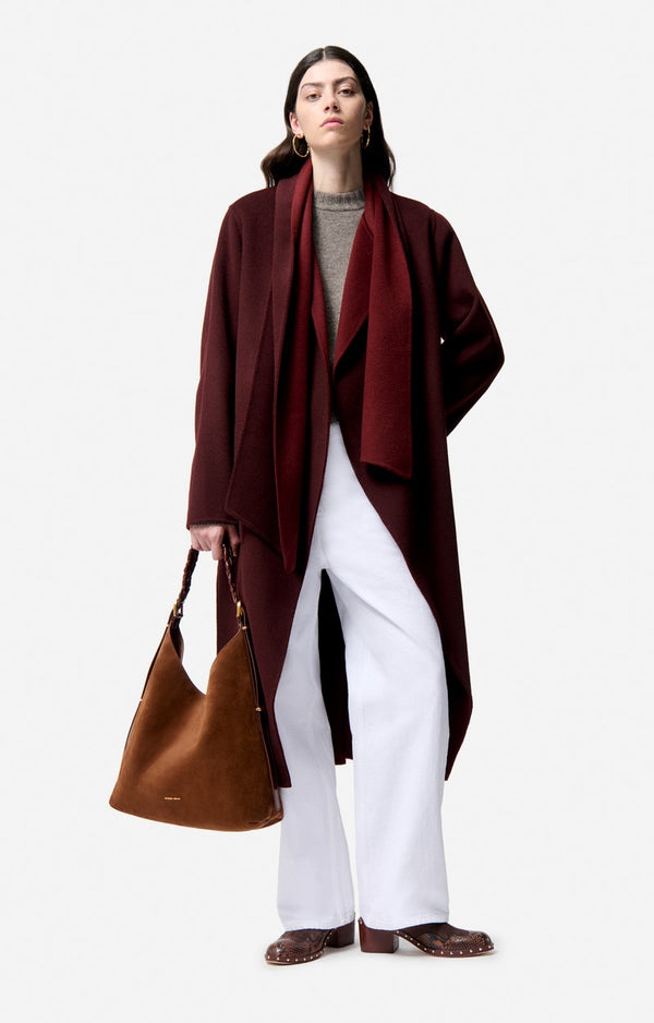 Manteau Valeran Lie de Vin/Bor