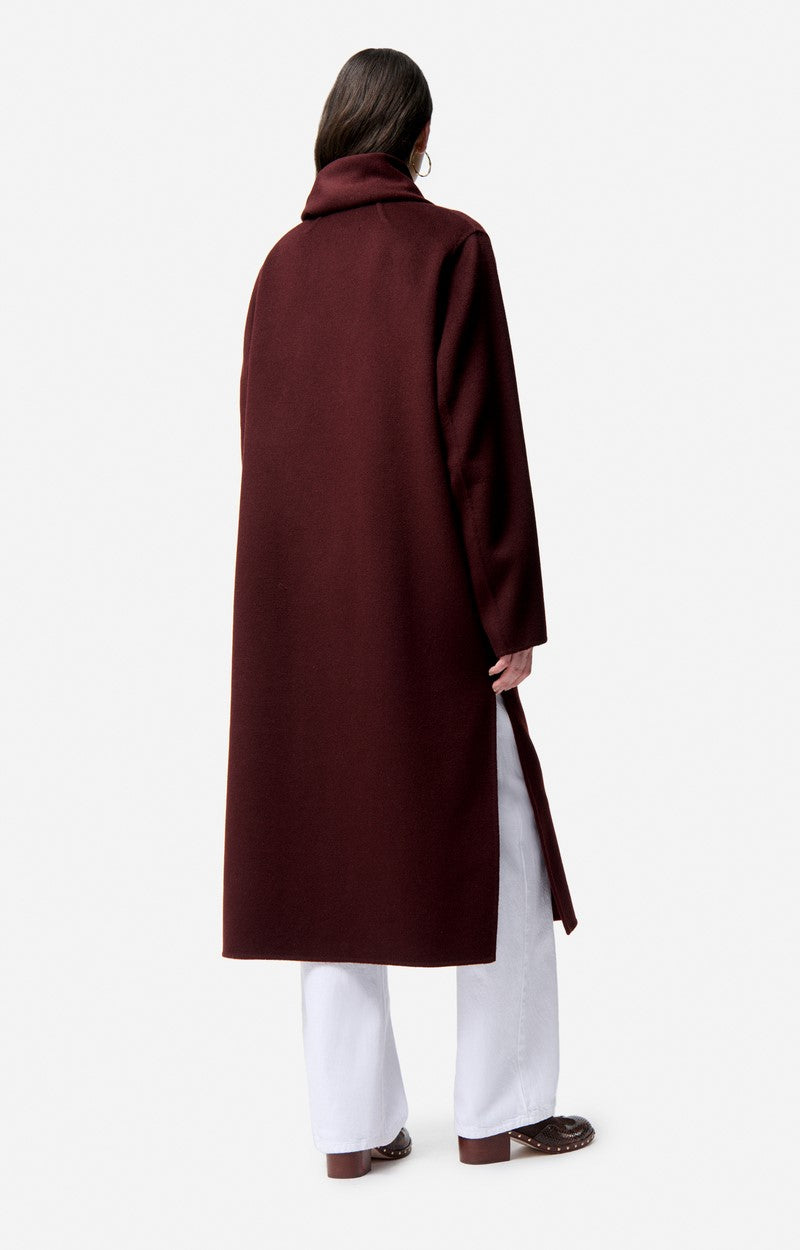 Manteau Valeran Lie de Vin/Bor