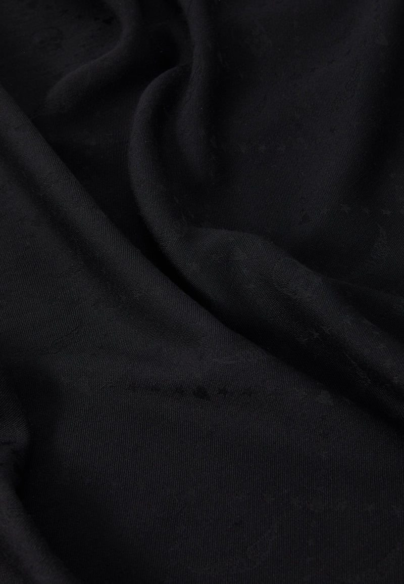 Foulard Glenn Monogram Noir