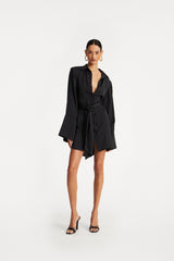 Robe Satin Tie Shirt