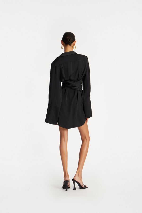 Robe Satin Tie Shirt