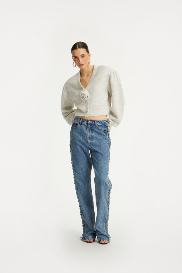 Jeans Laced Straight Leg