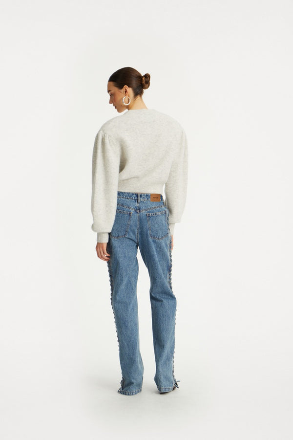 Jeans Laced Straight Leg