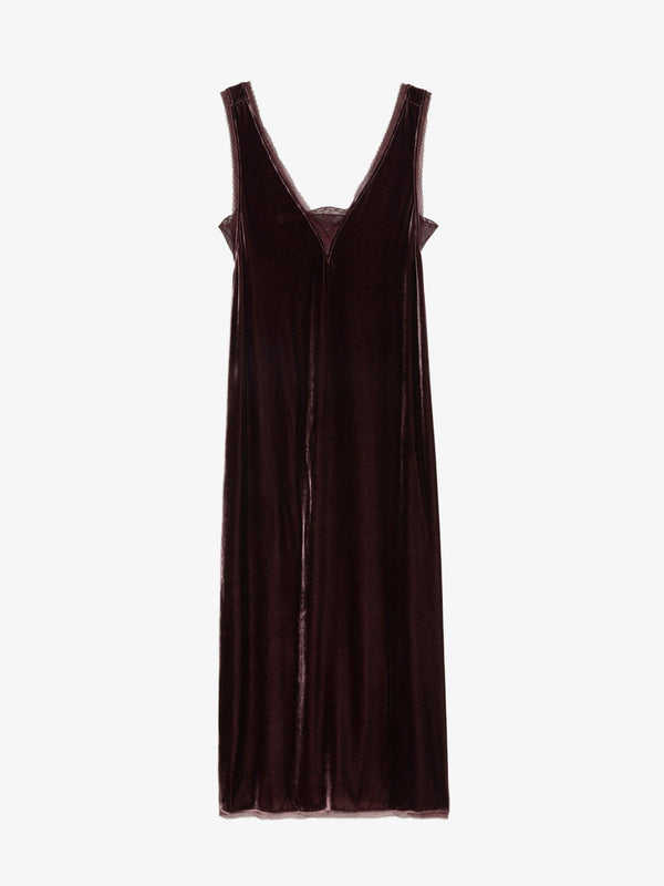 Robe Renzo Velvet Burgundy