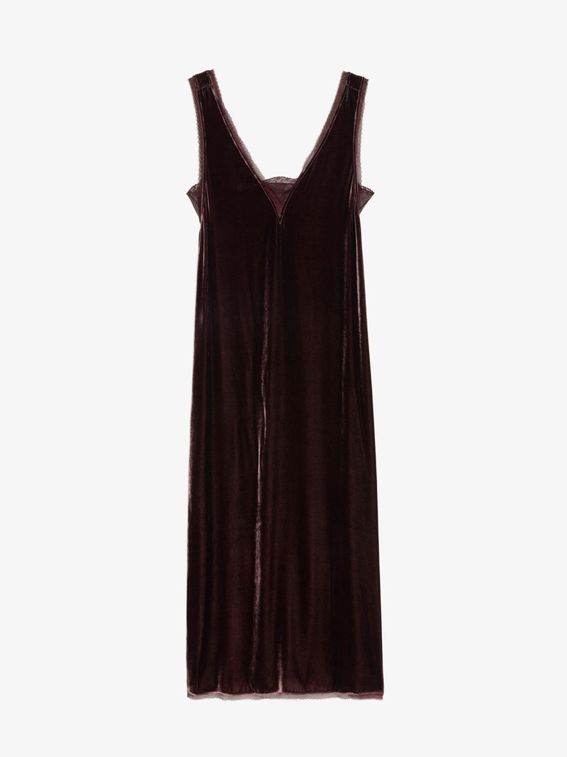 Robe Renzo Velvet Burgundy