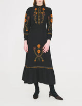 Robe longue Sun noir