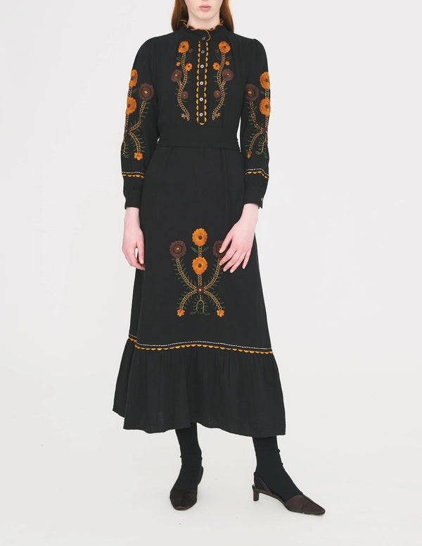 Robe longue Sun noir