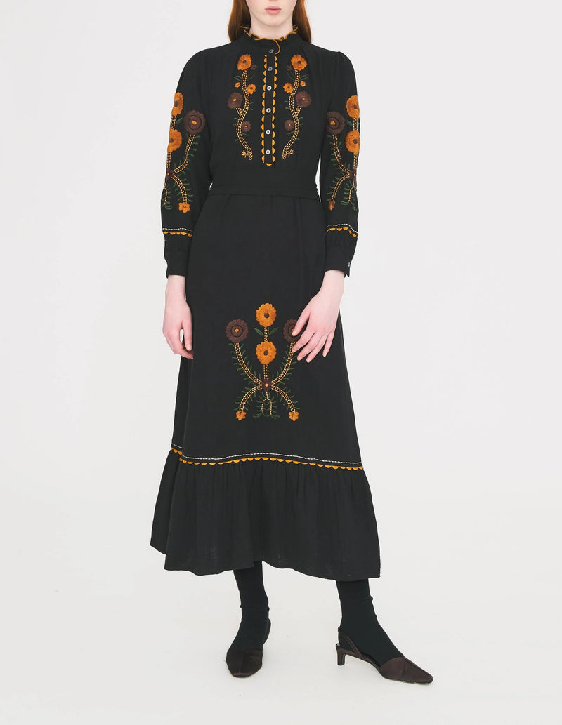 Robe longue Sun noir