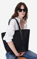 Sac Cabas L Noir en Toile