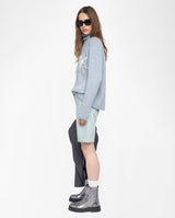 Pull Mora 100% Laine Mérinos Light Blue