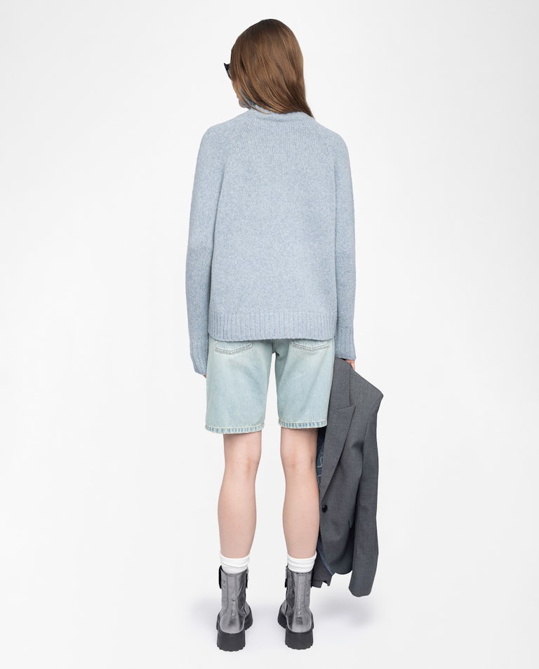 Pull Mora 100% Laine Mérinos Light Blue