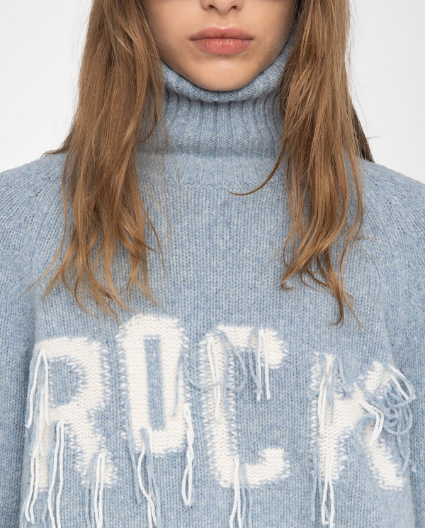 Pull Mora 100% Laine Mérinos Light Blue