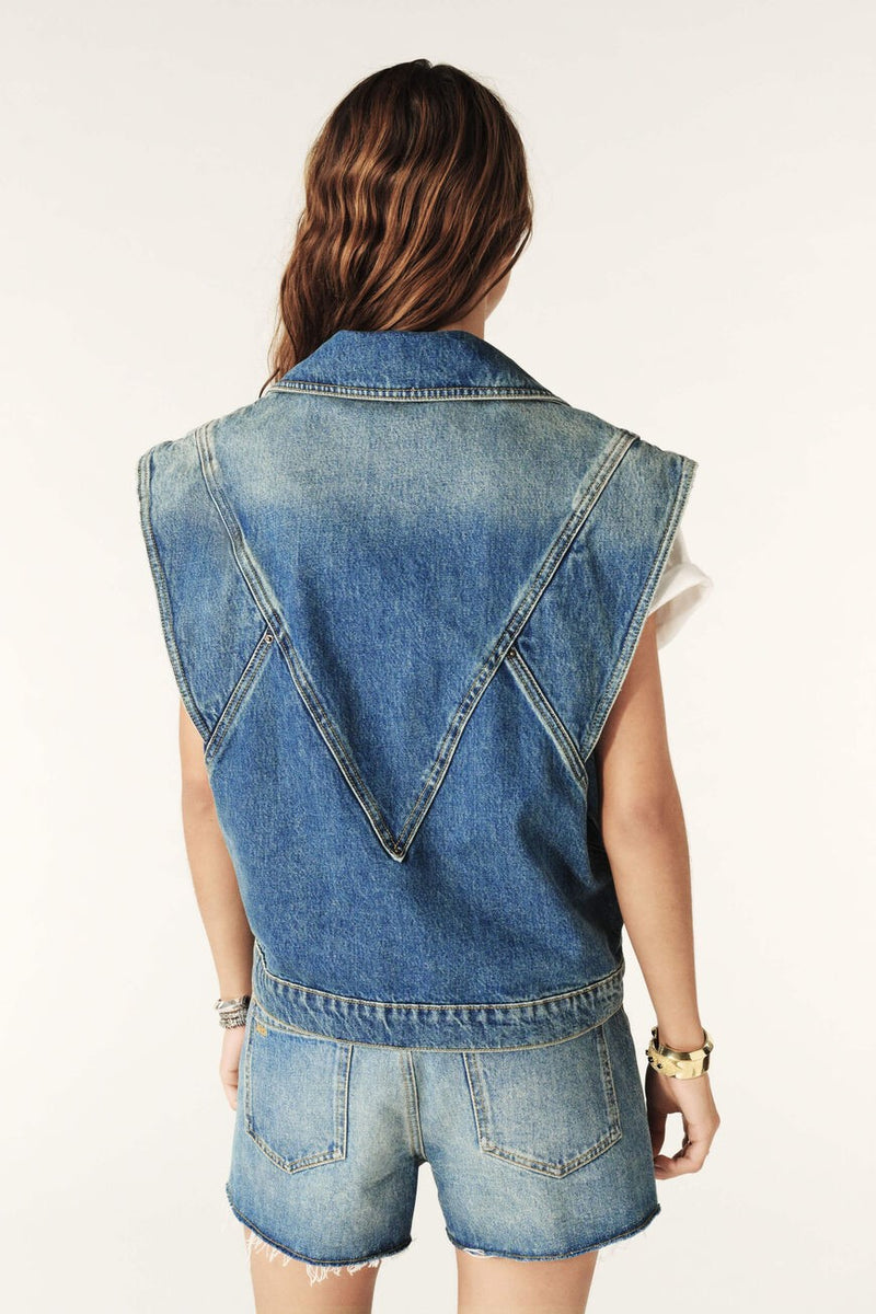 Veste en Jean Max Lightusedblue