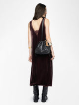 Robe Renzo Velvet Burgundy