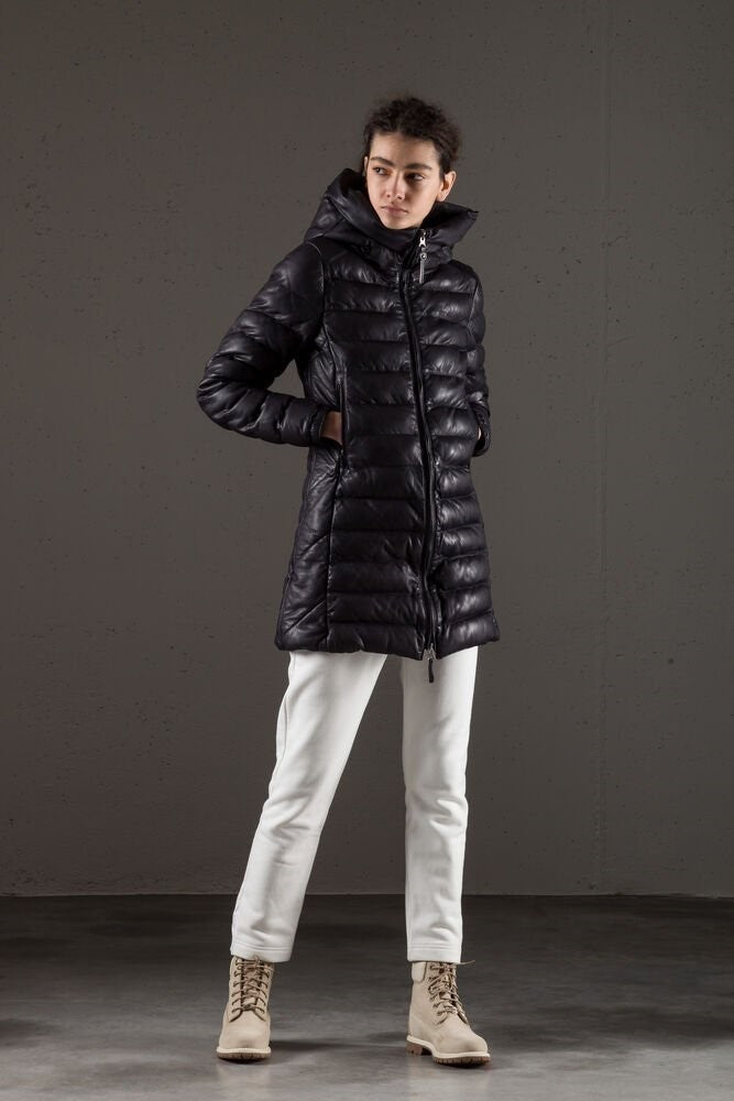 Doudoune cuir Demi Leather